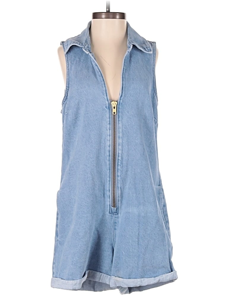 Pre-owned Show Me Your Mumu Romper In Blue