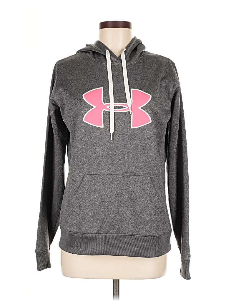 Pre-owned Under Armour Pullover Hoodie In Gray