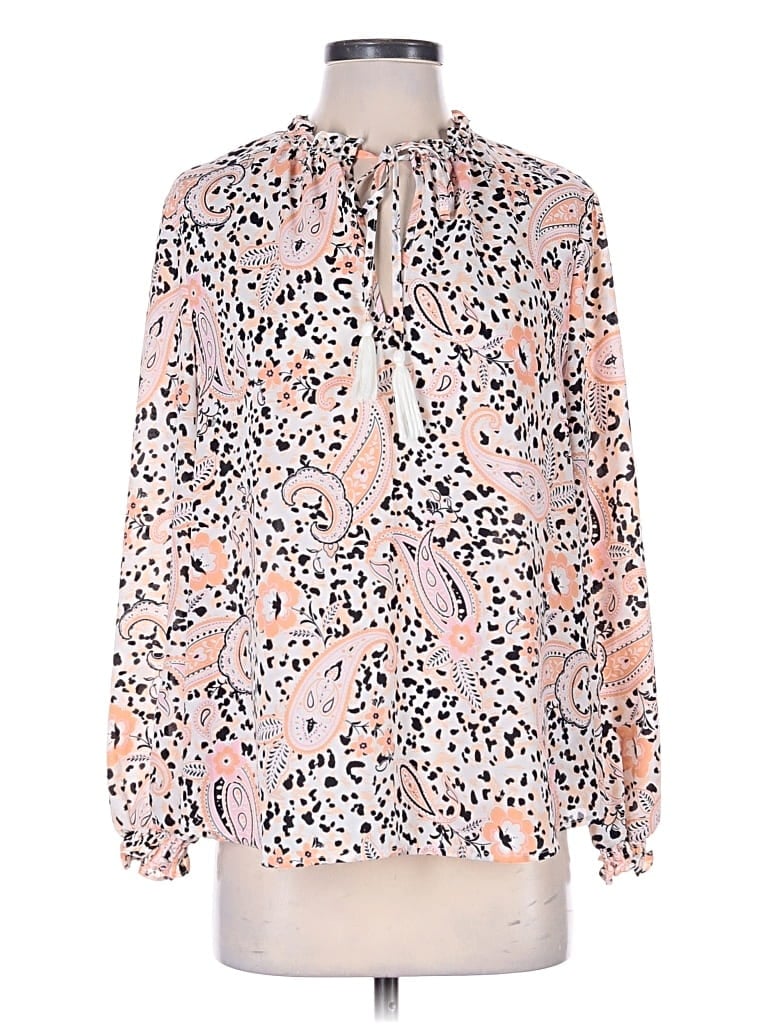 Click to view more detailed imagery on our partner's website Pre-owned Nanette Lepore Long Sleeve Blouse In Pink