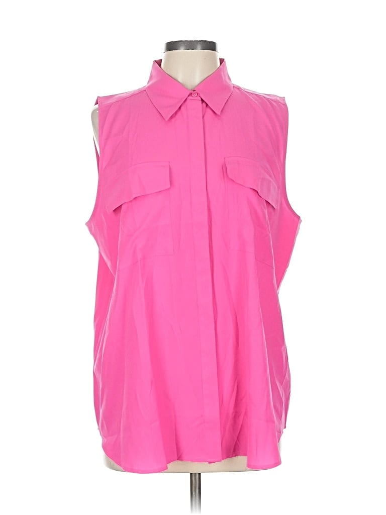 Ann Taylor Sleeveless Blouse In Pink