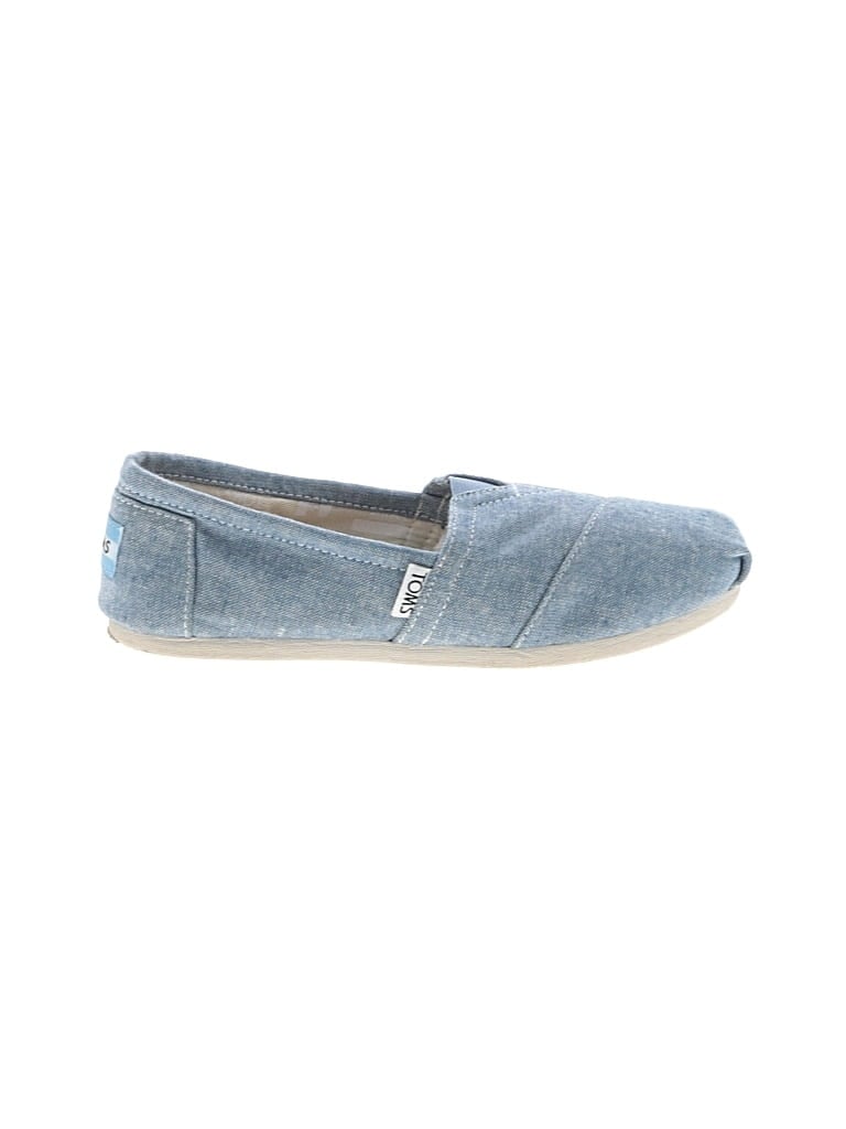 Pre-owned Toms Flats In Blue