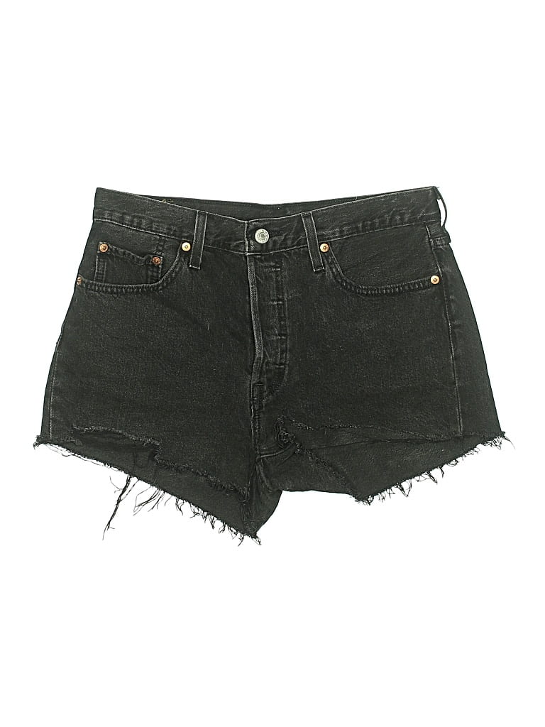 Click to view more detailed imagery on our partner's website Pre-owned Levi's Denim Shorts In Black
