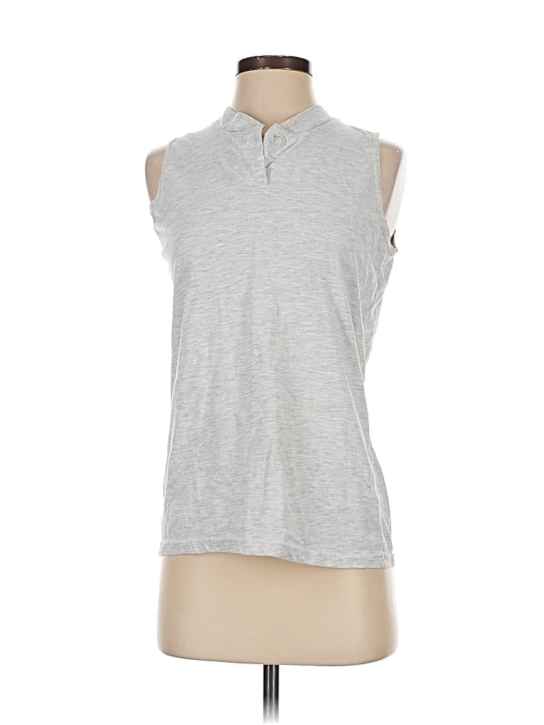 Click to view more detailed imagery on our partner's website Pre-owned Russell Athletic Sleeveless Top Gray Halter Neckline Tops