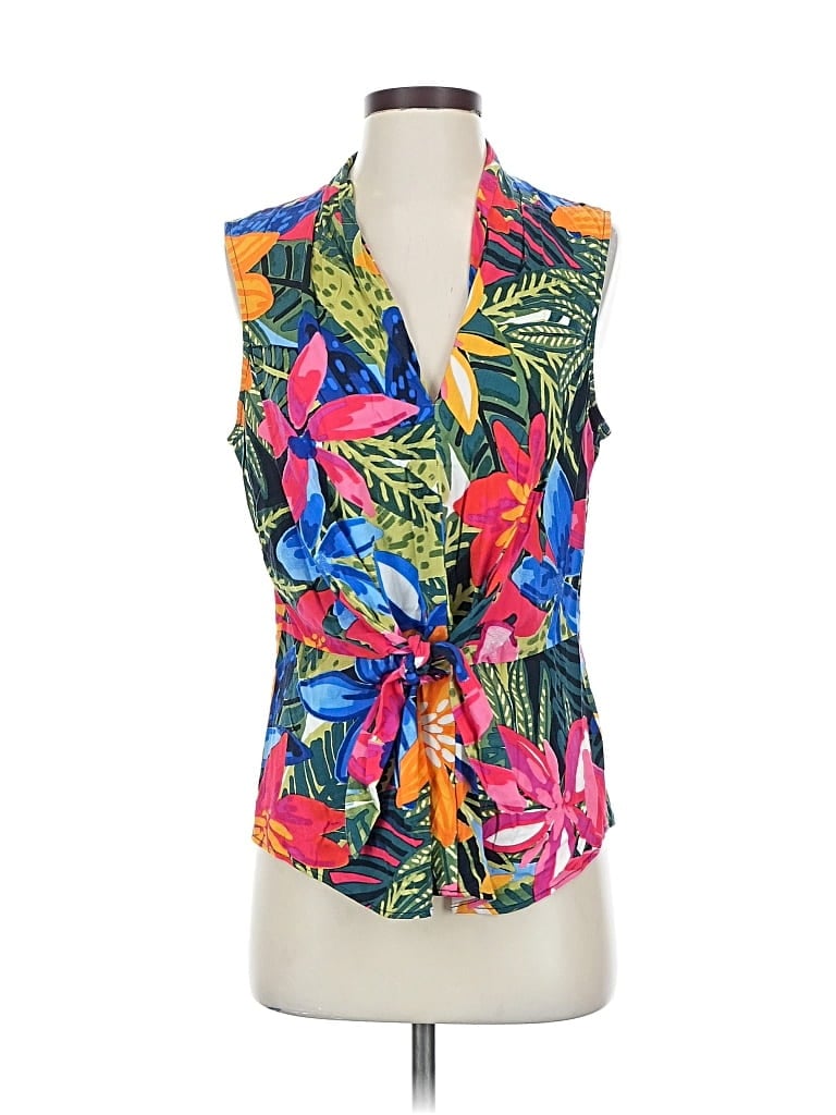 Click to view more detailed imagery on our partner's website Pre-owned Nic + Zoe Sleeveless Blouse In Blue