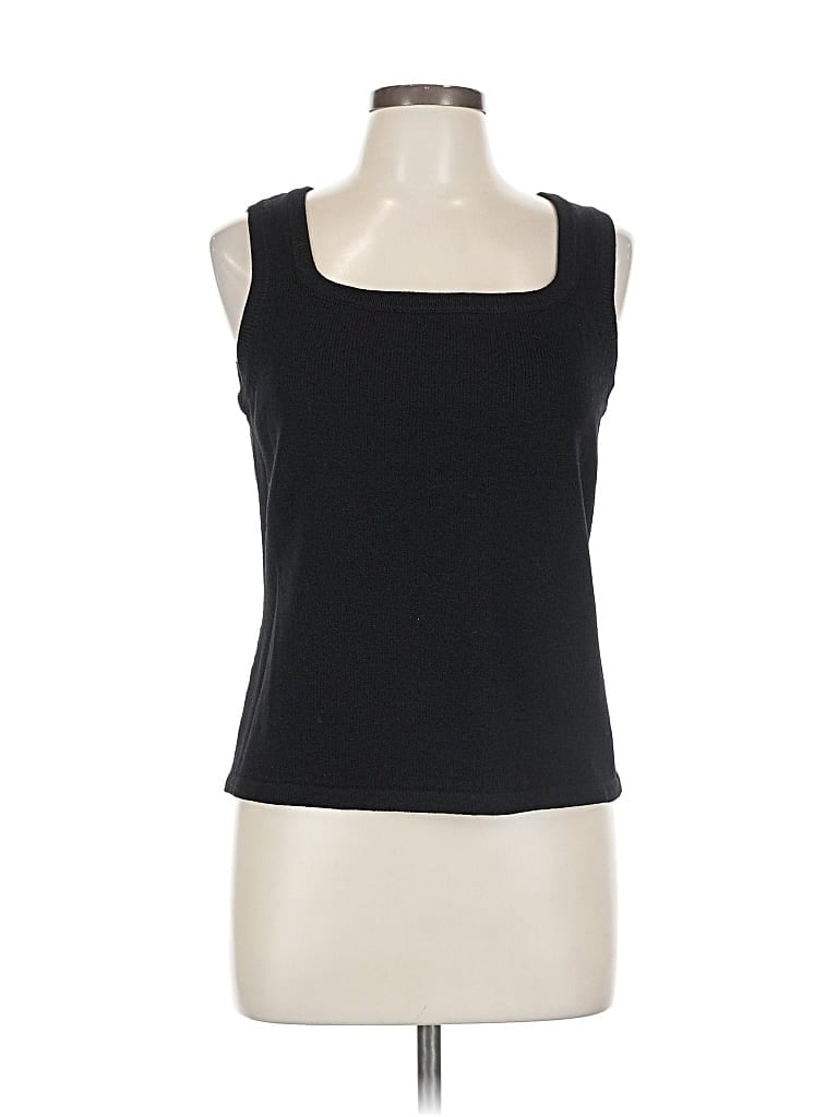 Pre-owned Doncaster Collection Pullover Sweater In Black