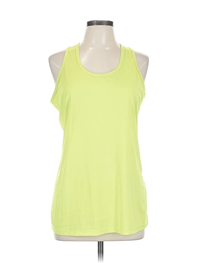 Pre-owned Danskin Now Sleeveless T-shirt In Yellow