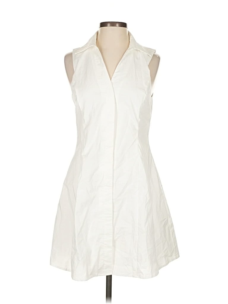 LULUS Pre-owned Sleeveless Button Down Shirt In White