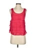 Express 100% Polyester Red Sleeveless Top Size XS - photo 1