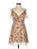 Bailey 44 Floral Tan Cocktail Dress Size S - photo 1