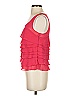 Express 100% Polyester Red Sleeveless Top Size XS - photo 5