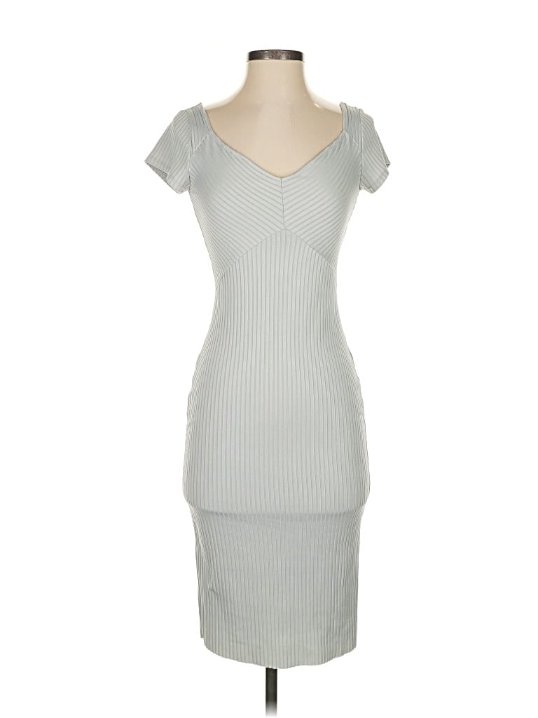 Pre-owned Zara W&b Collection Casual Dress In Gray
