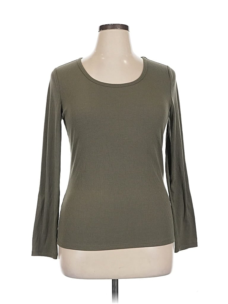 Pre-owned Torrid 3/4 Sleeve T-shirt In Green
