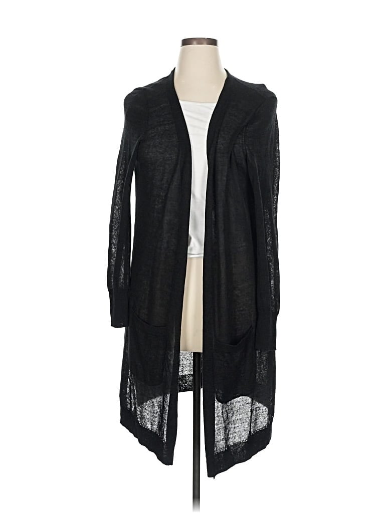 Pre-owned Halogen Cardigan Sweater In Black