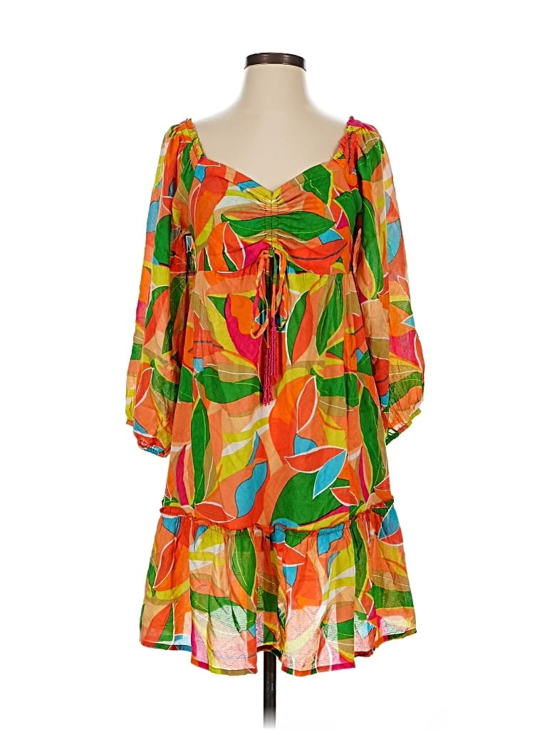 Blue Island Casual Dress In Multi