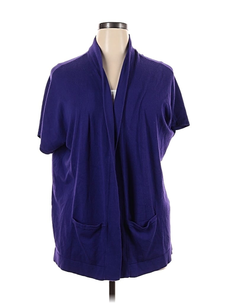 Pre-owned Chico's Cardigan Sweater In Purple