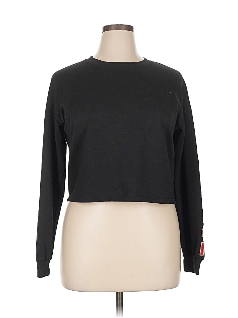 Pre-owned Unbranded Long Sleeve T-shirt In Black