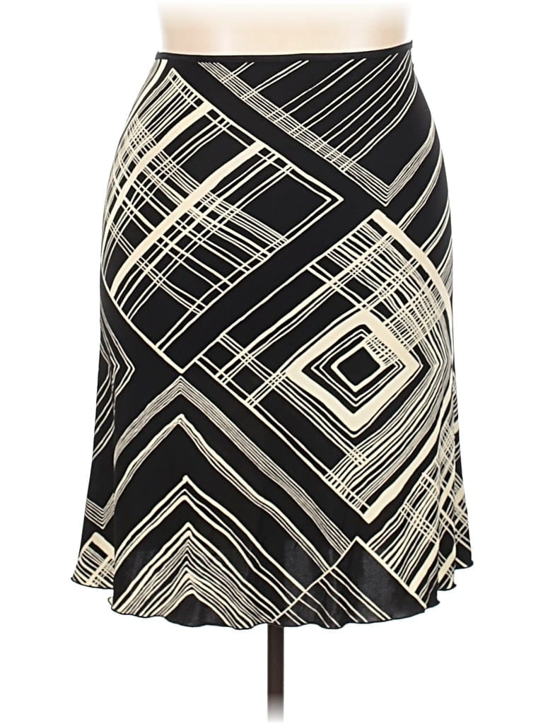 Pre-owned Wrapper Formal Skirt In Black