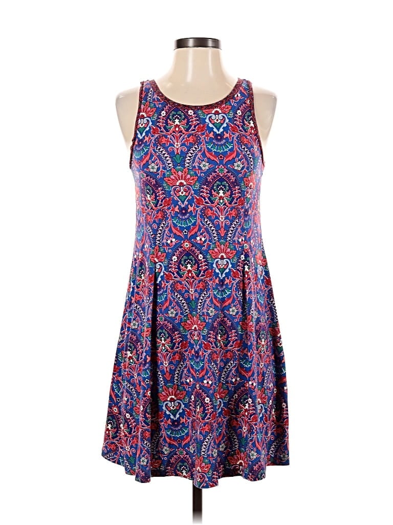 Pre-owned Ann Taylor Loft Casual Dress In Blue
