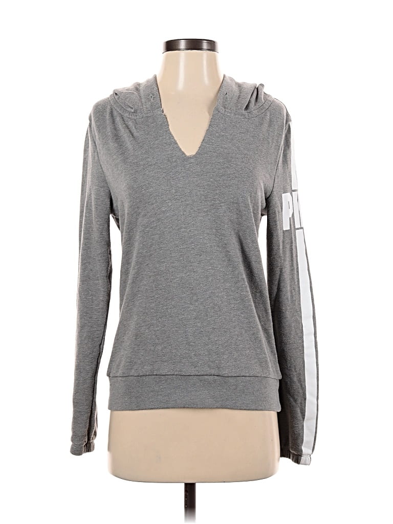 Pre-owned Victoria's Secret Pink Sweatshirt In Gray
