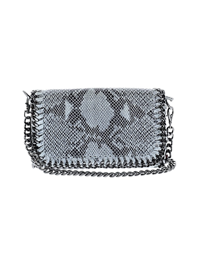 Pre-owned Unbranded Leather Crossbody Bag In Gray