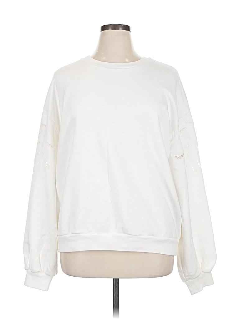 Pre-owned Gap Sweatshirt In White