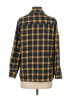 Nasty Gal Inc. 100% Polyester Plaid Blue Yellow Long Sleeve Blouse Size 2 - photo 2