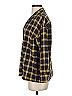 Nasty Gal Inc. 100% Polyester Plaid Blue Yellow Long Sleeve Blouse Size 2 - photo 5