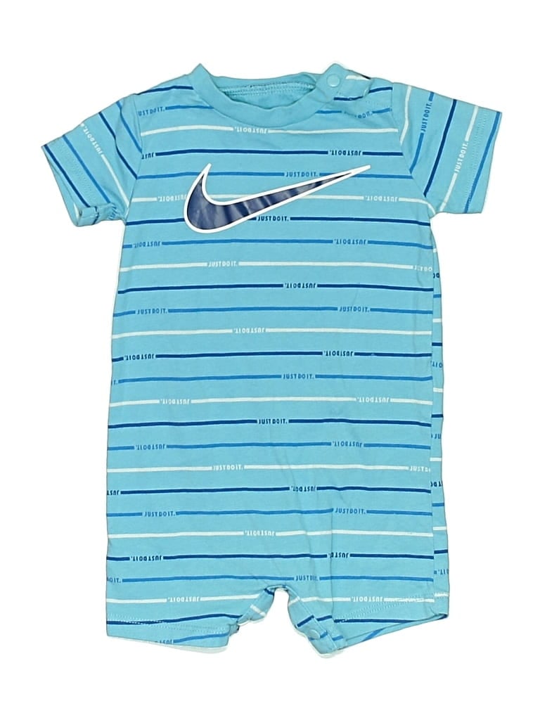 Click to view more detailed imagery on our partner's website Pre-owned Nike Babies' Short Sleeve Onesie In Blue