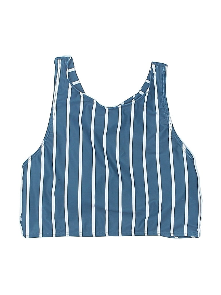 Pre-owned Unbranded Swimsuit Top Blue Swimwear