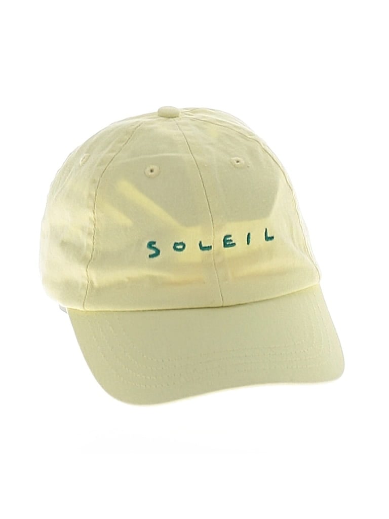 Click to view more detailed imagery on our partner's website Pre-owned Soleil Soleil Baseball Cap In Yellow
