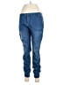 Etienne Marcel 100% Cotton Solid Blue Jeggings Size 29 waist - photo 1
