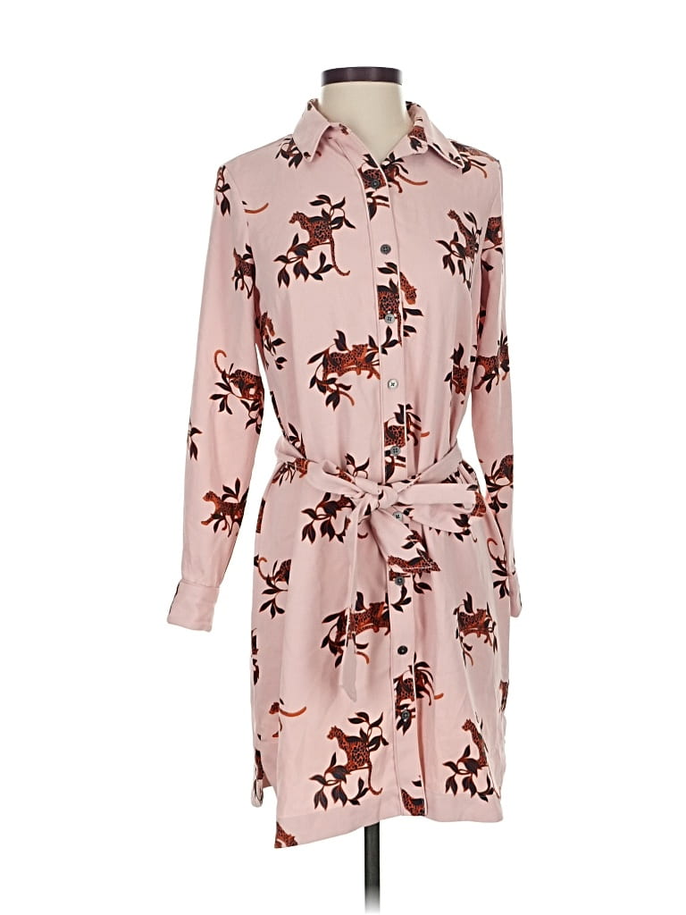 Pre-owned Ann Taylor Casual Dress In Pink