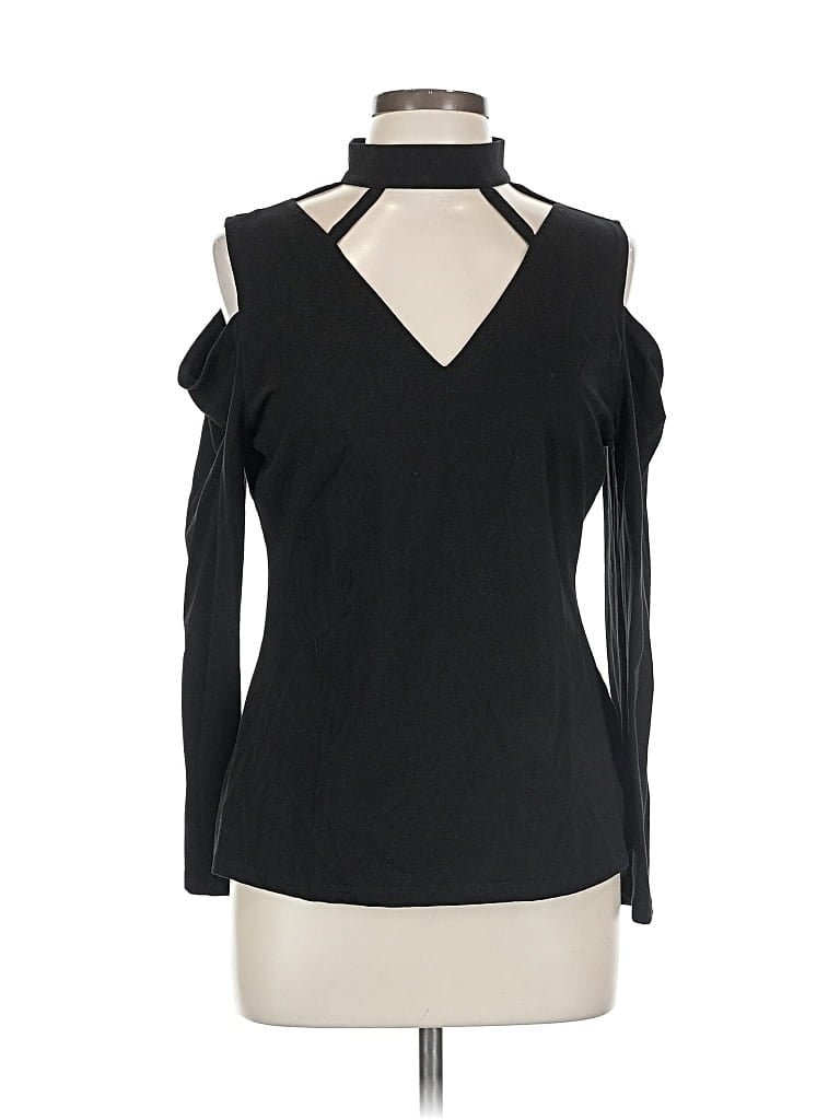 Pre-owned Boston Proper Long Sleeve Turtleneck In Black