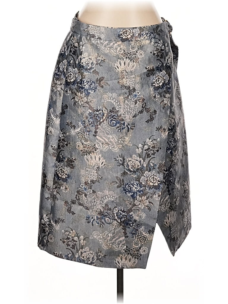 Pre-owned Collection Formal Skirt In Silver