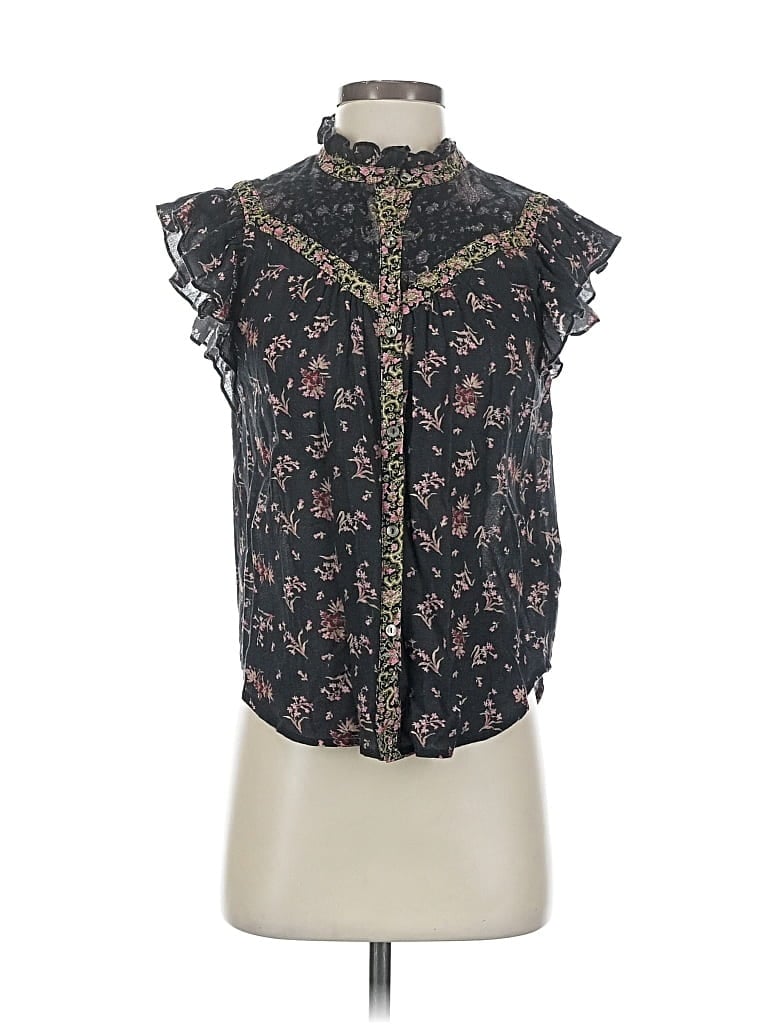 Pre-owned La Vie Rebecca Taylor Sleeveless Blouse In Black