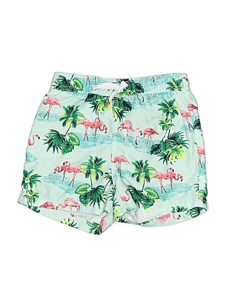 Pre-owned Janie And Jack Kids' Board Shorts In Green