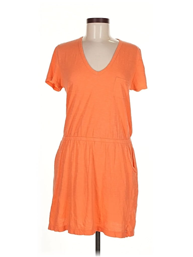 Pre-owned Lou & Grey For Loft Casual Dress In Orange