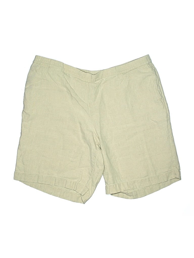 Pre-owned Jjill Khaki Shorts In White