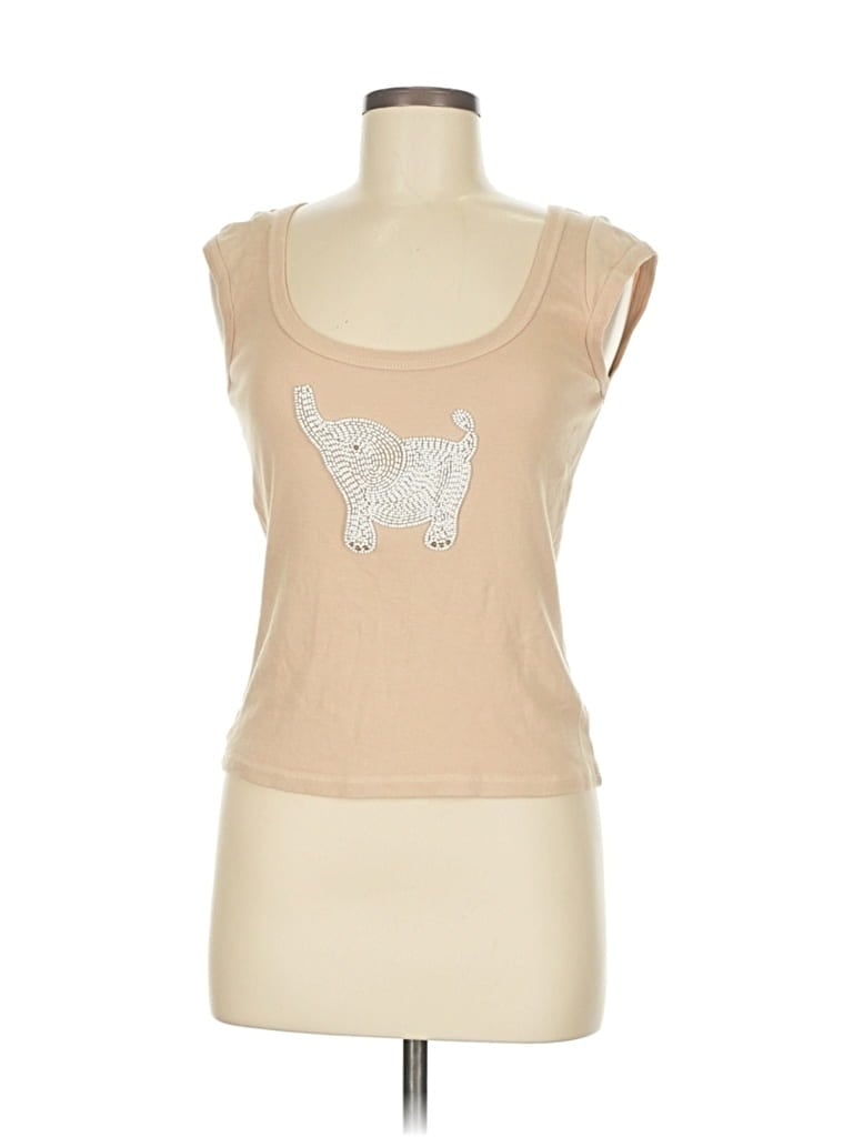 Pre-owned Tracy Reese Sleeveless T-shirt In Brown
