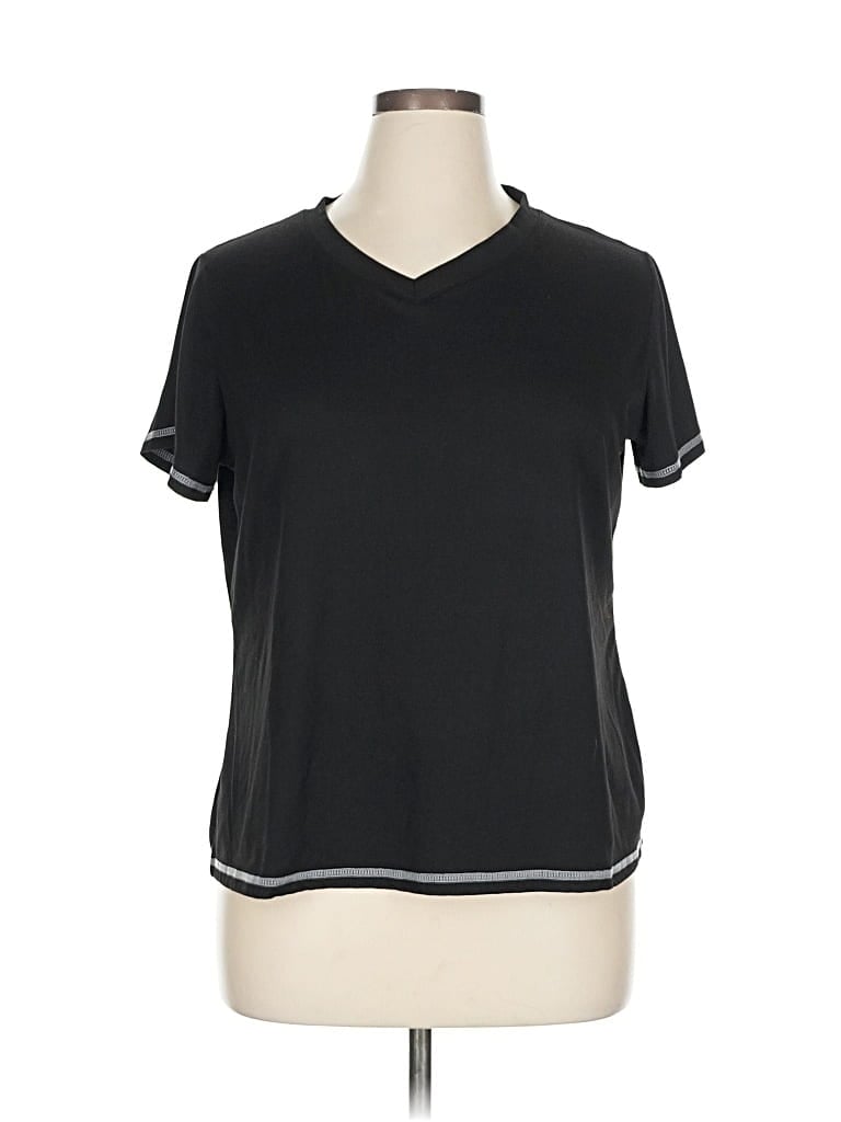 Pre-owned Ekouaer Short Sleeve T-shirt In Black