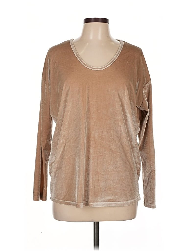 TICKLED TEAL Pre-owned Long Sleeve T-shirt In Brown