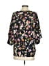 CAbi 100% Polyester Floral Black 3/4 Sleeve Blouse Size S - photo 2