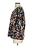 CAbi 100% Polyester Floral Black 3/4 Sleeve Blouse Size S - photo 5