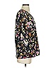 CAbi 100% Polyester Floral Black 3/4 Sleeve Blouse Size S - photo 4