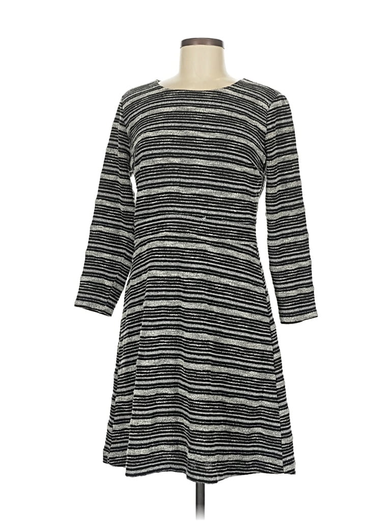 Pre-owned Ann Taylor Loft Outlet Casual Dress In Gray