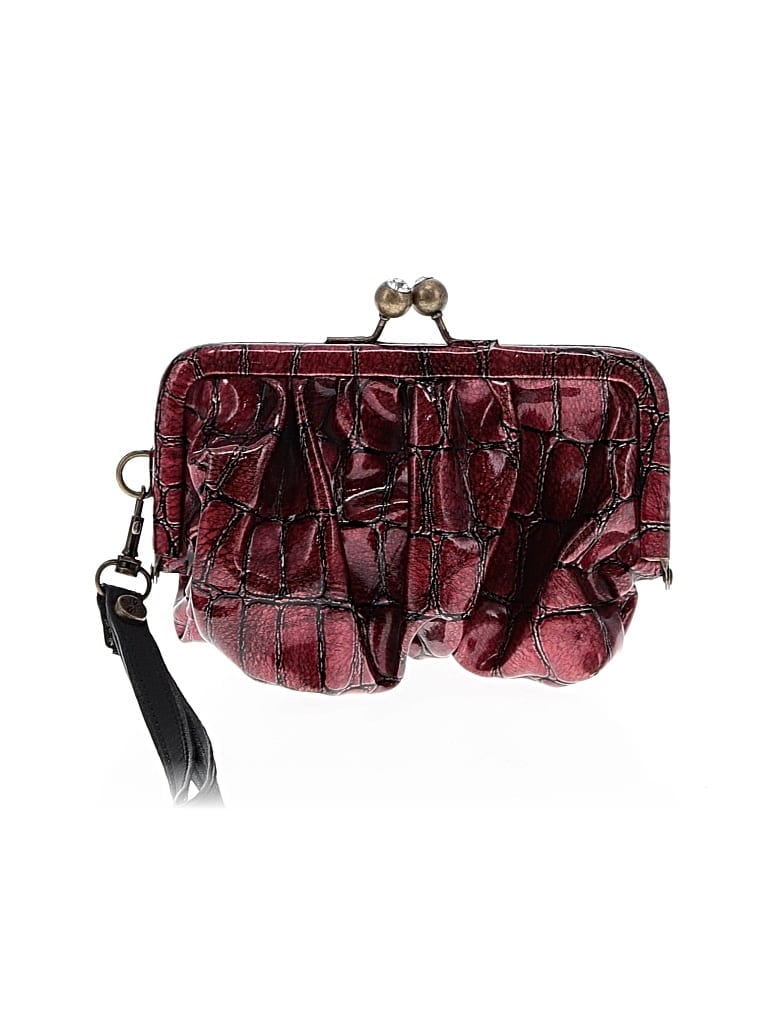 Pre-owned Simply Vera Vera Wang Wristlet In Burgundy
