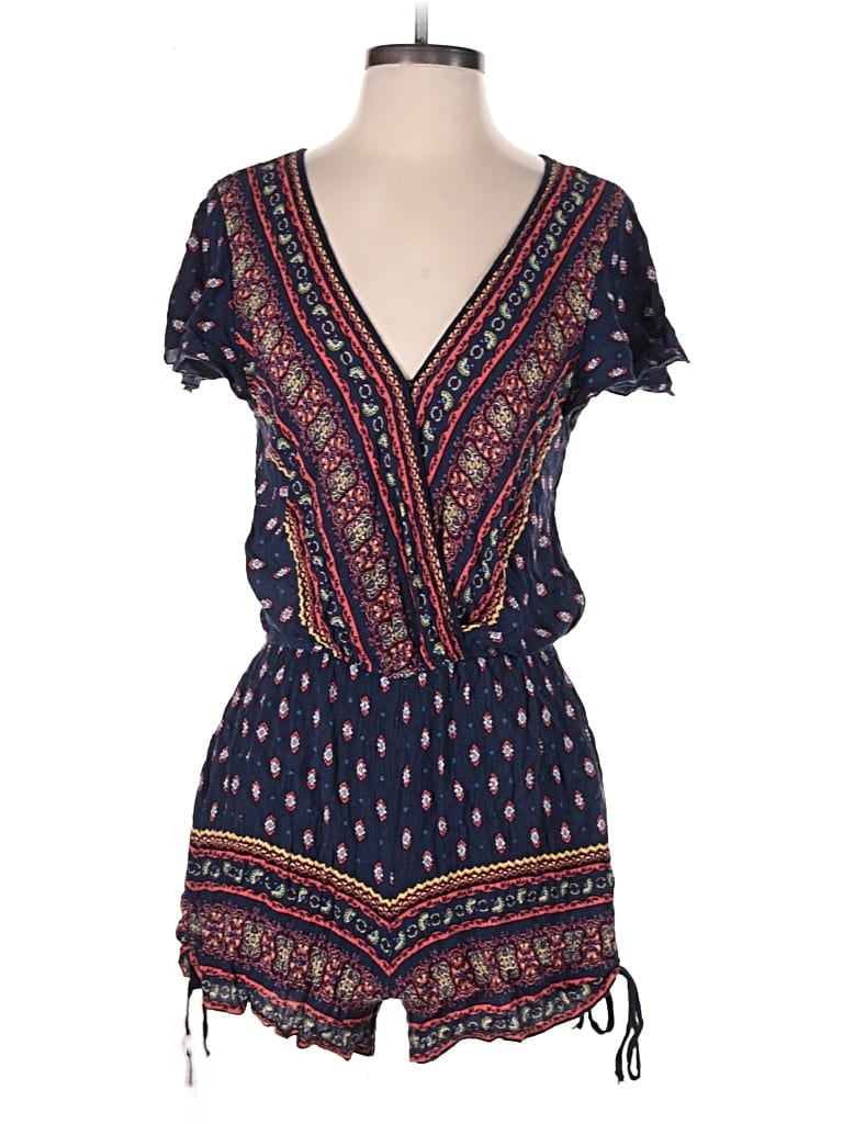 Pre-owned Band Of Gypsies Romper In Blue