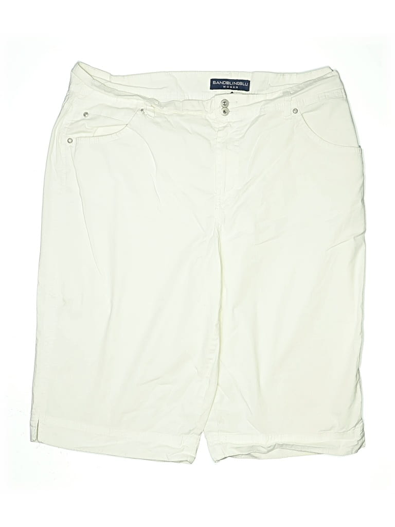 Pre-owned Bandolino Khaki Shorts In White