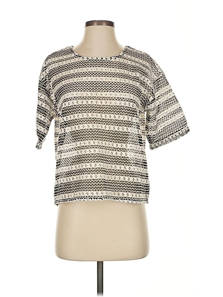 Pre-owned Ann Taylor Loft Cardigan Sweater In Silver