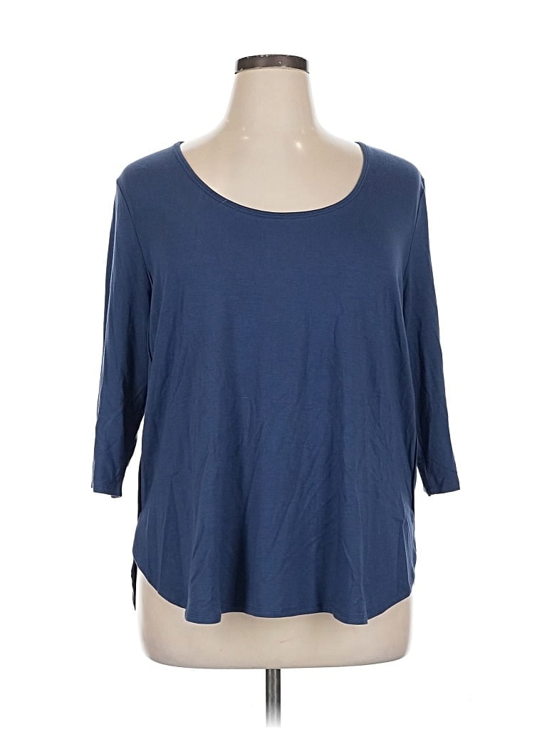 Pre-owned Banana Republic 3/4 Sleeve T-shirt In Blue